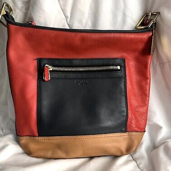 Coach Handbags Leather Coach Legacy Color Block Purses Used Crossbody: Rehab Bag - Picture 9 of 10